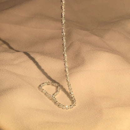 Pulseira de prata com brilhantes